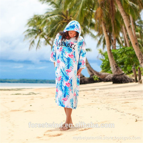 Wholesale Luxury Cotton Printed Hooded Towel Adult